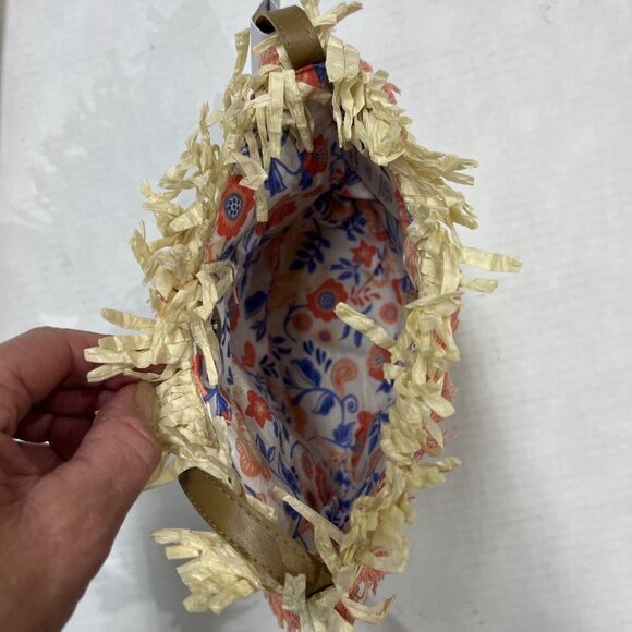 Haute Hippie Kids Girls Style Straw Purse Bag One Size Boho Fringe‎ Vacation - Picture 3 of 7